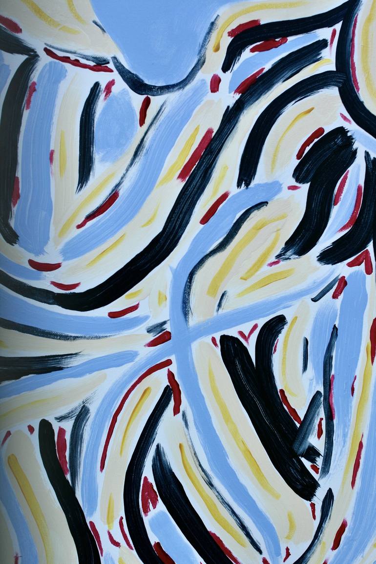 Original Abstract Painting by Philippe Pujol