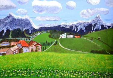 Print of Fine Art Landscape Paintings by Magdalena Frohnsdorff