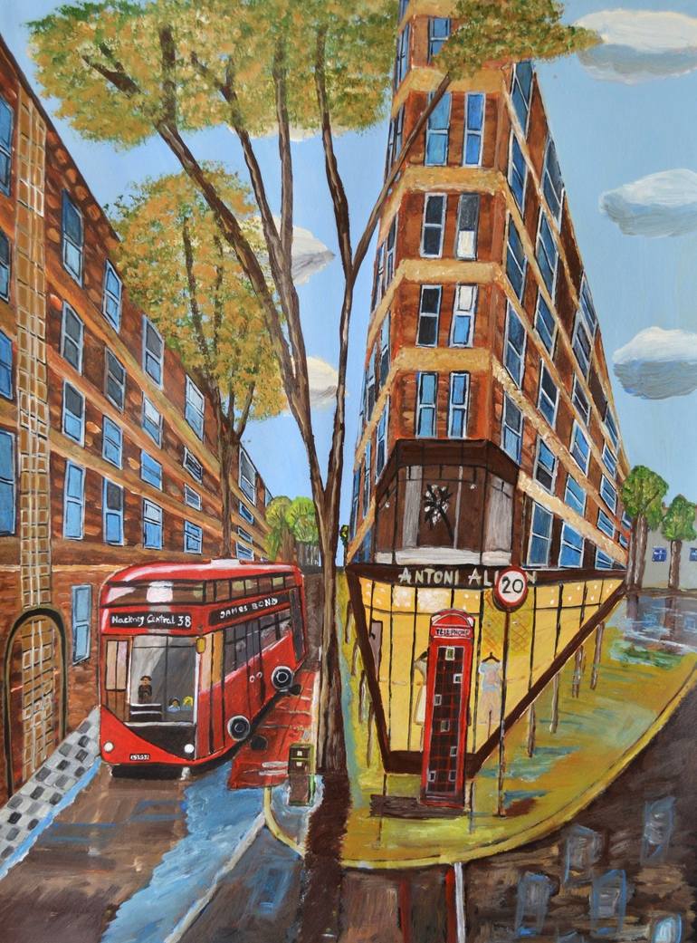 London Rosebery Avenue Painting by Magdalena Frohnsdorff | Saatchi Art