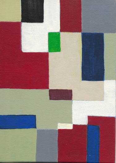 Original Abstract Geometric Painting by J Cole