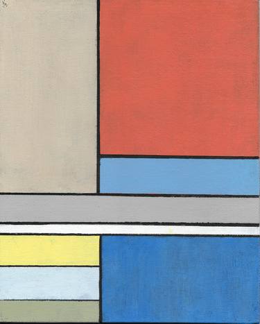 Original Abstract Geometric Painting by J Cole