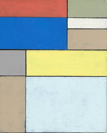 Original Abstract Geometric Painting by J Cole