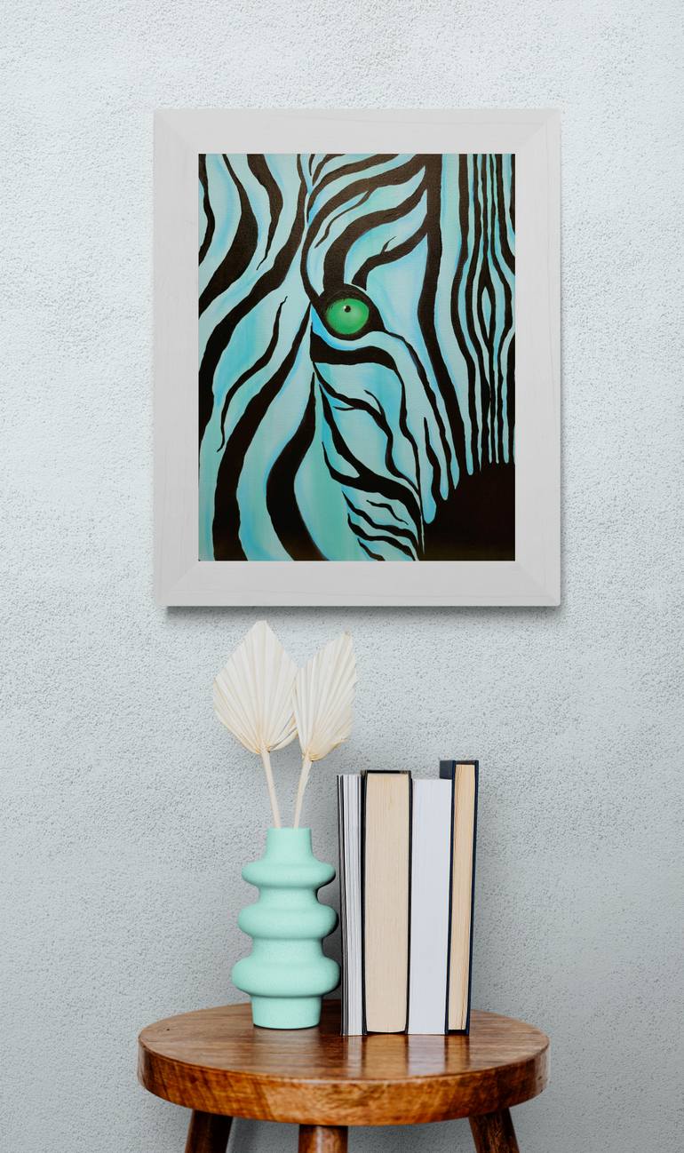 Original Abstract Animal Painting by Olya Enina