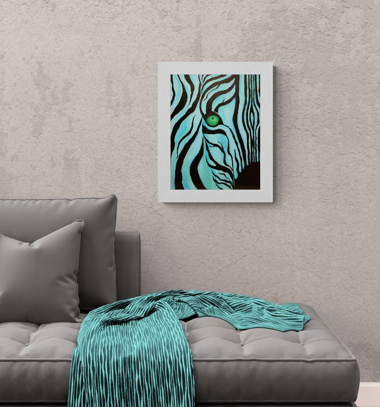 Original Abstract Animal Painting by Olya Enina