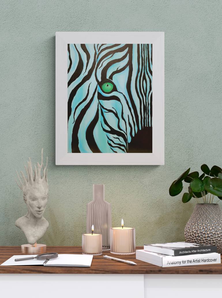 Original Abstract Animal Painting by Olya Enina