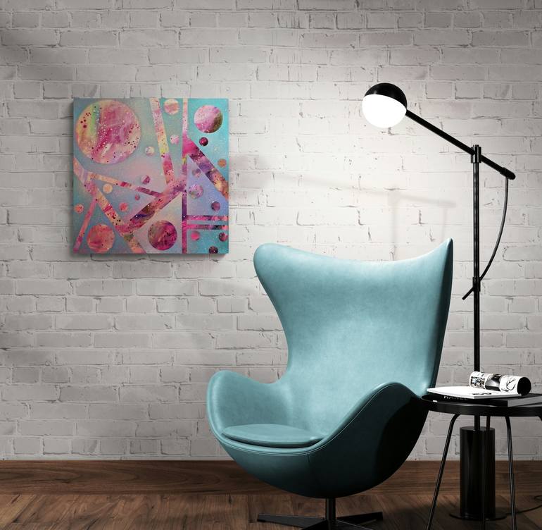 Original Cubism Abstract Painting by Olya Enina