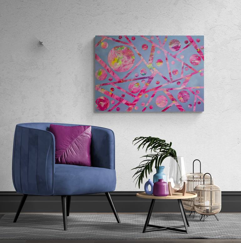 Original Geometric Painting by Olya Enina