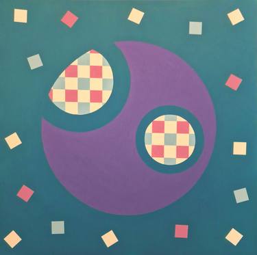 Original Geometric Abstract Paintings by Olya Enina