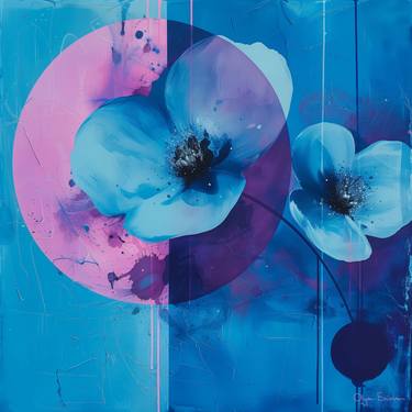 Original Abstract Botanic Digital by Olya Enina