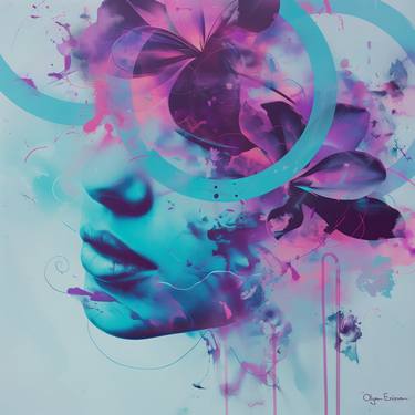 Original Abstract People Digital by Olya Enina
