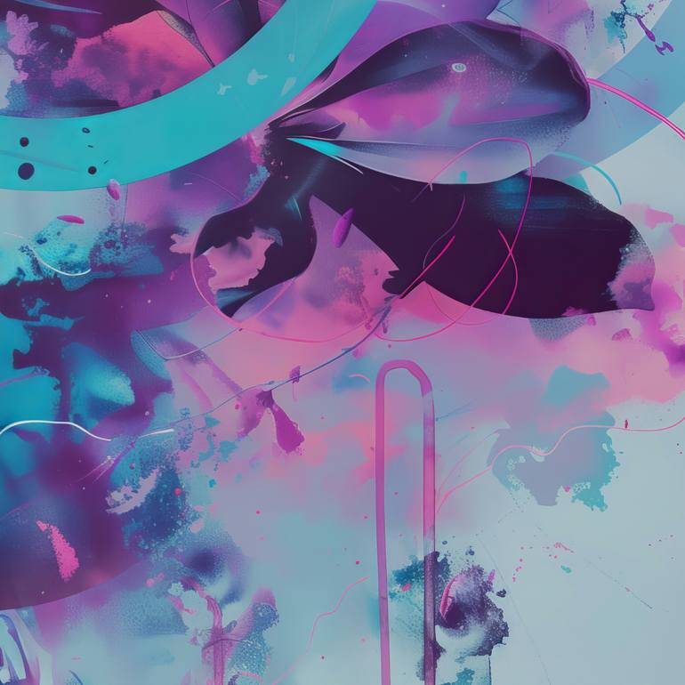 Original Abstract People Digital by Olya Enina