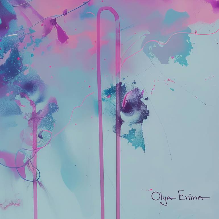 Original Abstract People Digital by Olya Enina