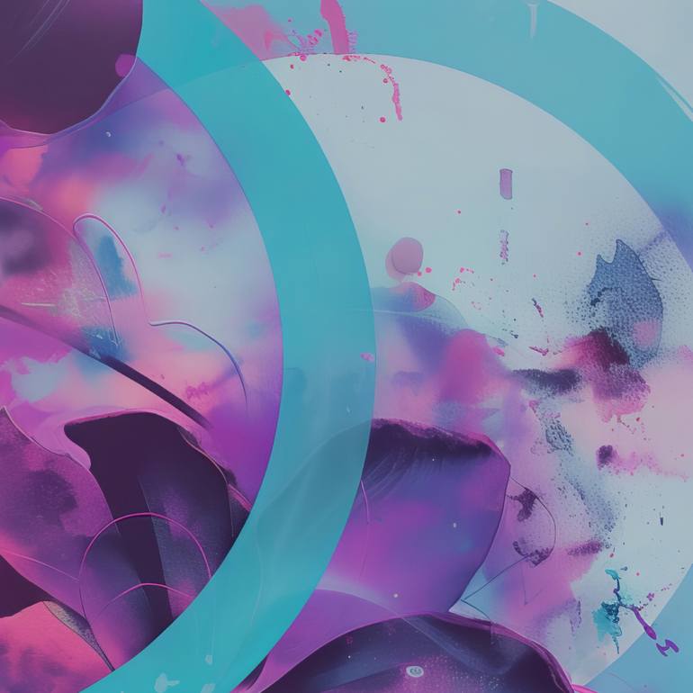 Original Abstract People Digital by Olya Enina