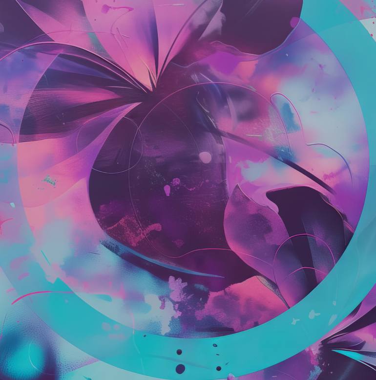 Original Abstract People Digital by Olya Enina