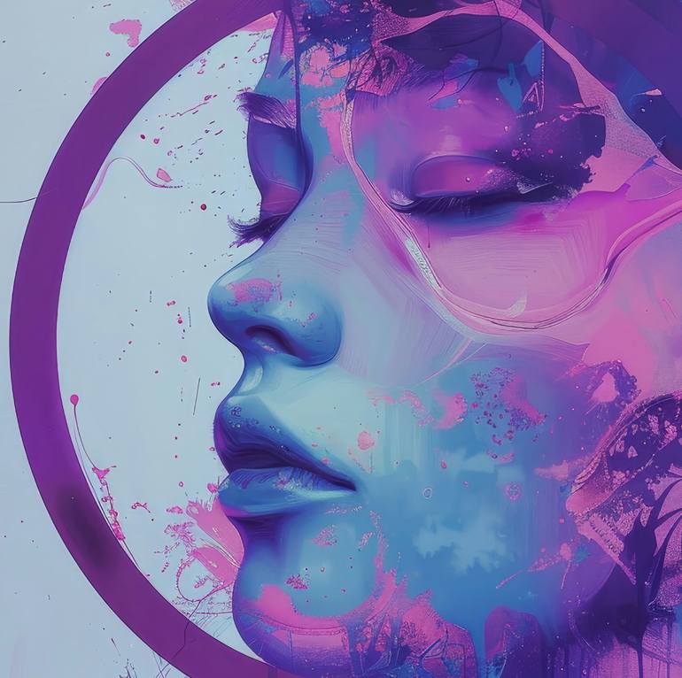 Original Abstract Women Digital by Olya Enina