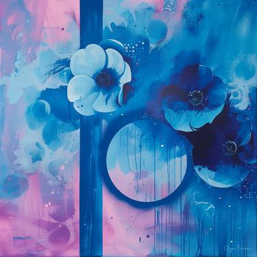 Original Abstract Floral Digital by Olya Enina