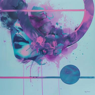 Original Abstract People Digital by Olya Enina