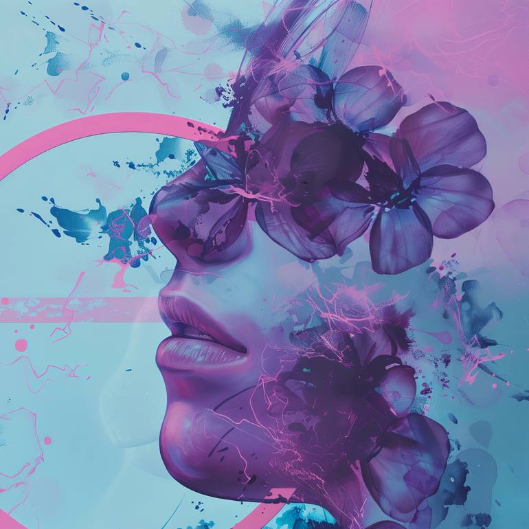 Original Abstract Body Digital by Olya Enina