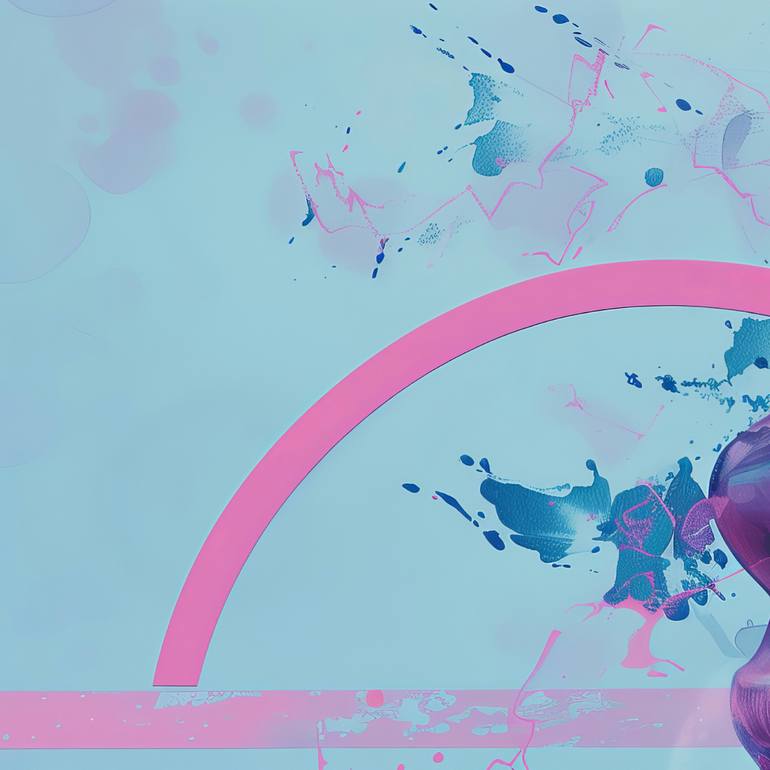 Original Abstract Body Digital by Olya Enina