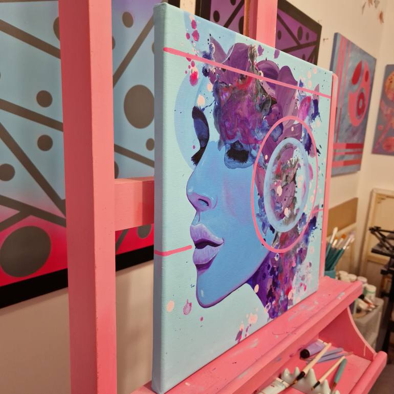 Original Abstract Women Painting by Olya Enina