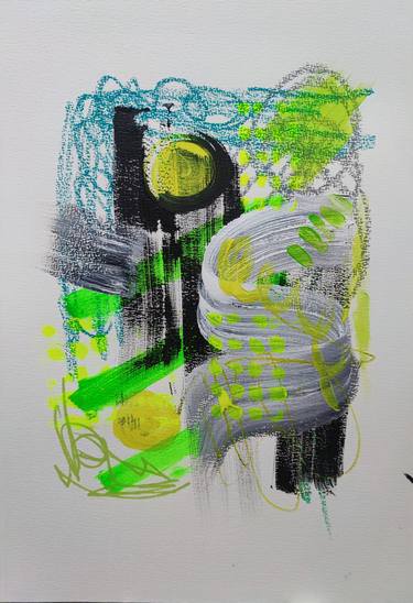 Print of Abstract Expressionism Abstract Drawings by Olya Enina