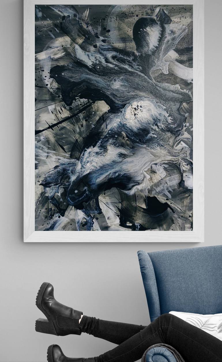 Original Cubism Abstract Painting by Olya Enina