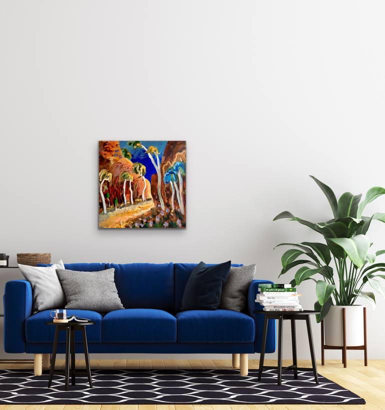 Original Abstract Landscape Painting by Ann Rayment