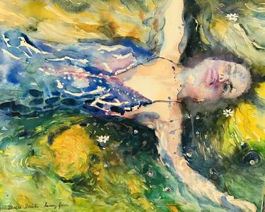 Print of Abstract Water Paintings by Teresa Decinti