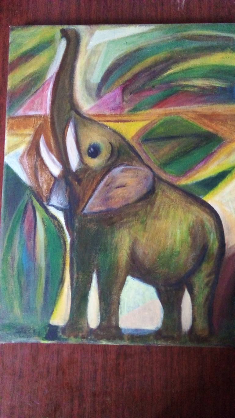 Original Animal Painting by Maia Bilikhodze
