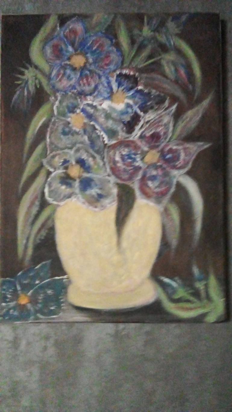Original Garden Painting by Maia Bilikhodze