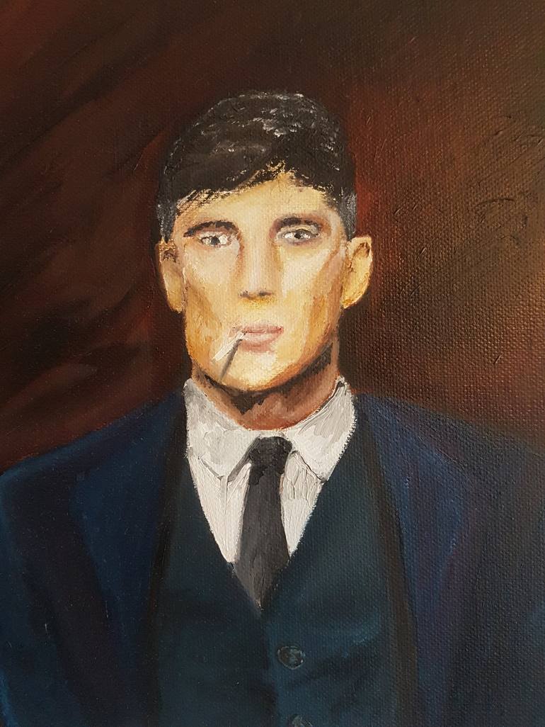 Mr Thomas Shelby/Peaky Blinders Painting by Stuart Aldred | Saatchi Art