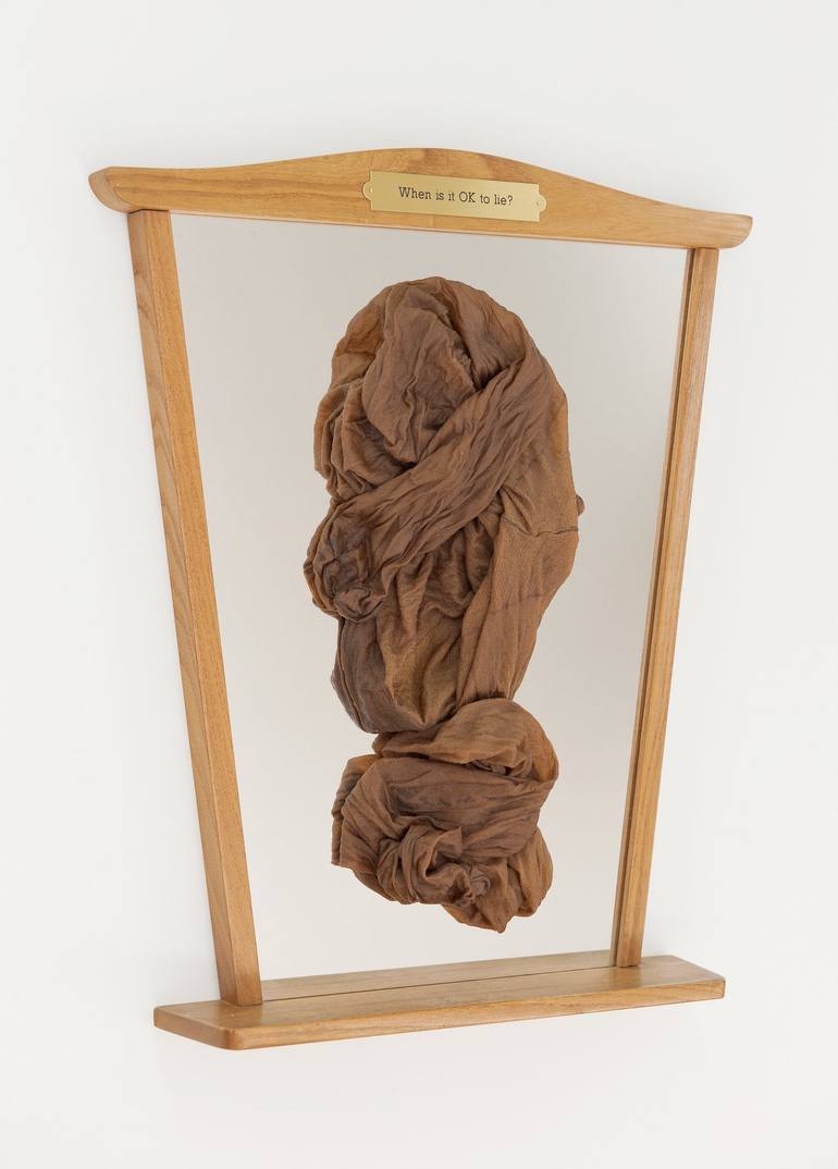 When is it ok to lie sculpture by fabian matz saatchi art