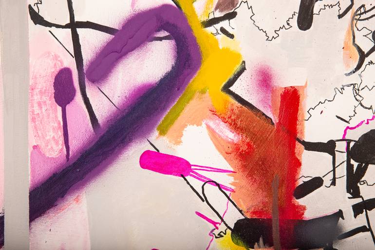 Original Abstract People Painting by Joanna Wilson