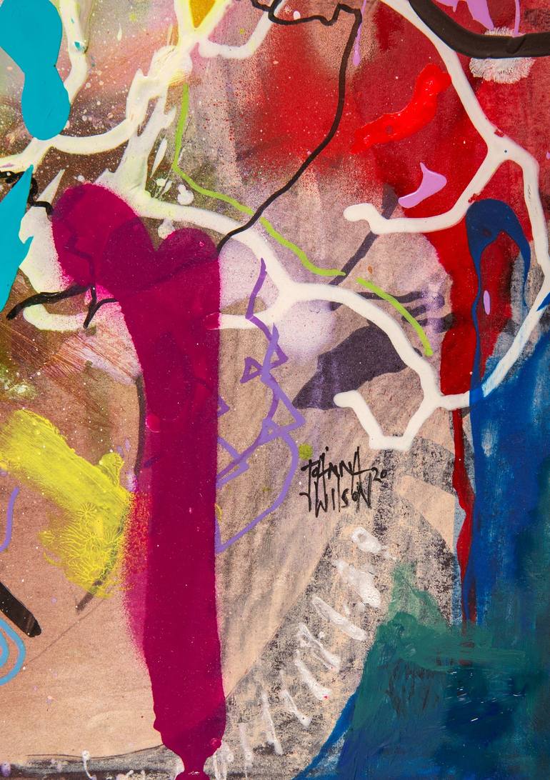 Original Abstract Expressionism Abstract Painting by Joanna Wilson