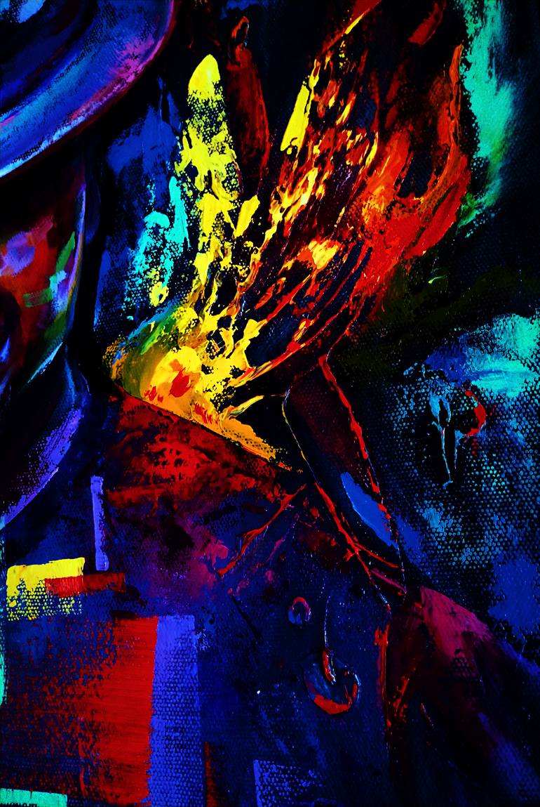 Original Expressionism Men Painting by Valeria Luchistaya