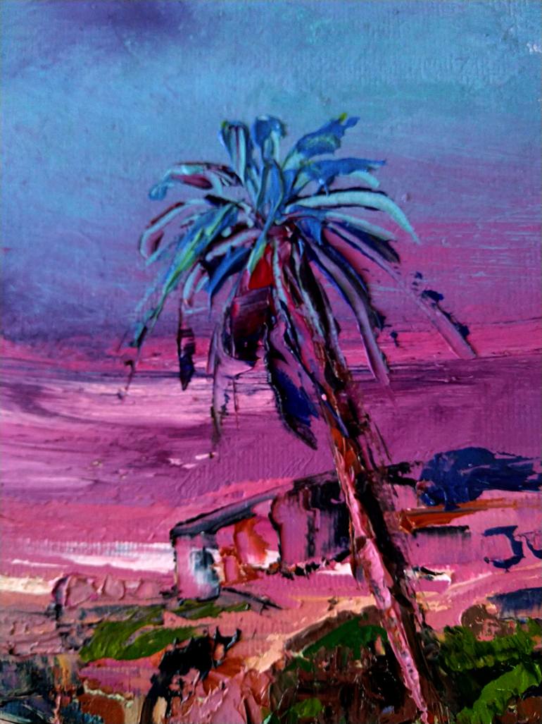Original Impressionism Beach Painting by Valeria Luchistaya