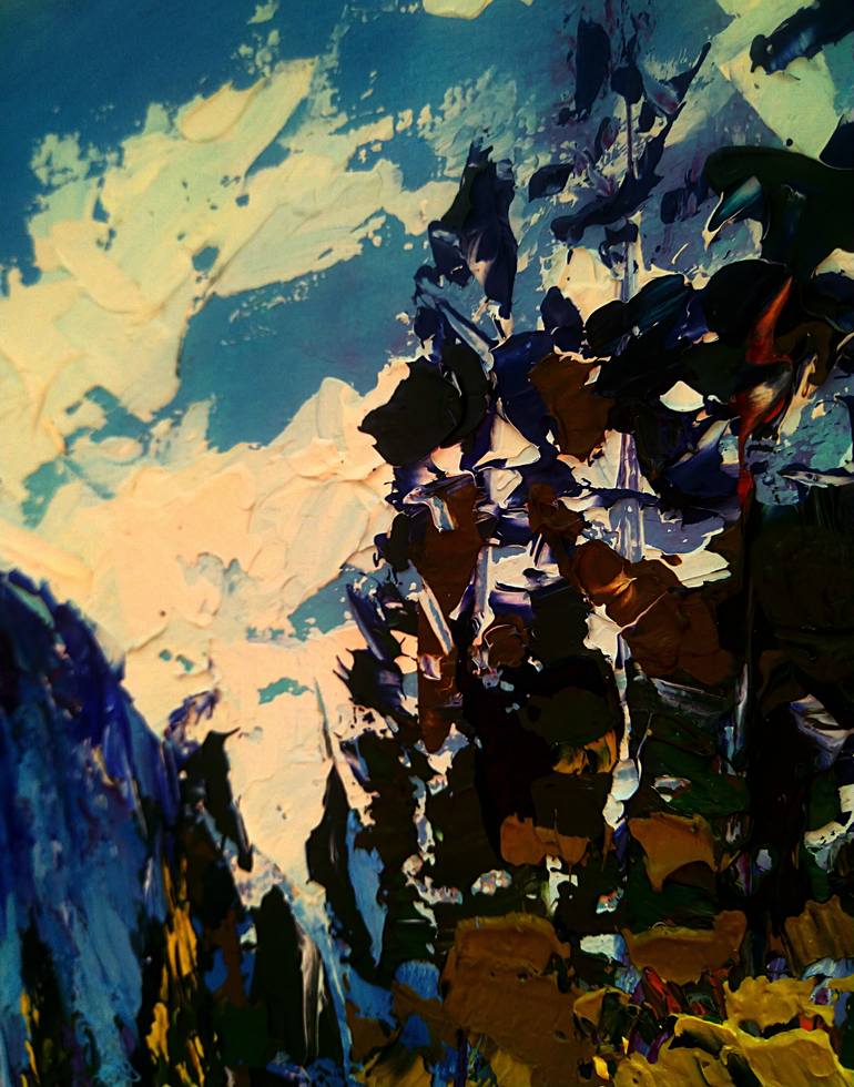 Original Impressionism Landscape Painting by Valeria Luchistaya