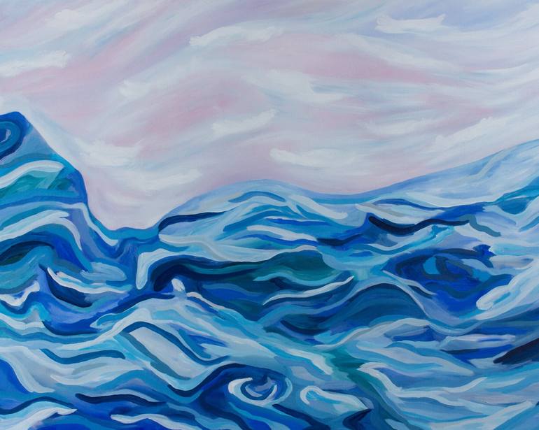 Rough Waters Painting by Sarah Savage | Saatchi Art