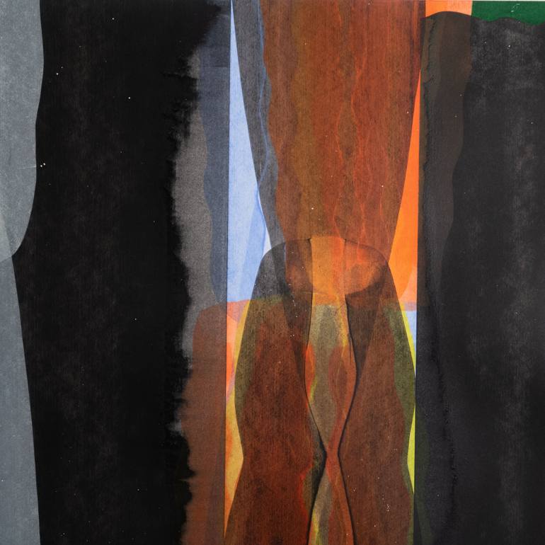 Original Abstract Outer Space Painting by Casey Klein