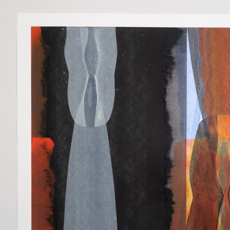 Original Abstract Outer Space Painting by Casey Klein