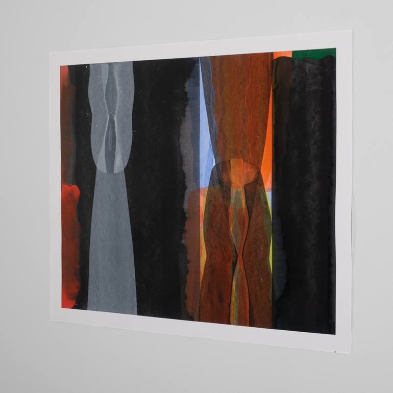 Original Abstract Outer Space Painting by Casey Klein
