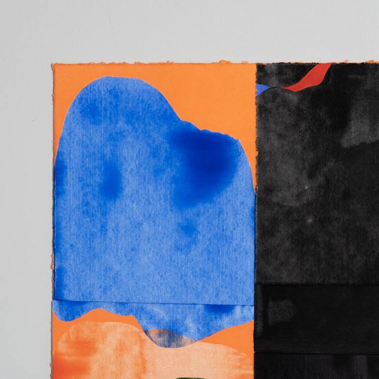Original Abstract Expressionism Abstract Collage by Casey Klein
