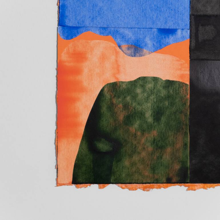 Original Abstract Expressionism Abstract Collage by Casey Klein