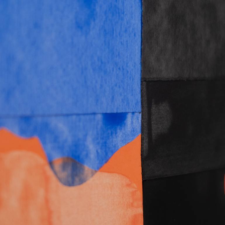 Original Abstract Expressionism Abstract Collage by Casey Klein