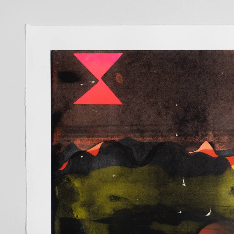 Original Abstract Outer Space Painting by Casey Klein