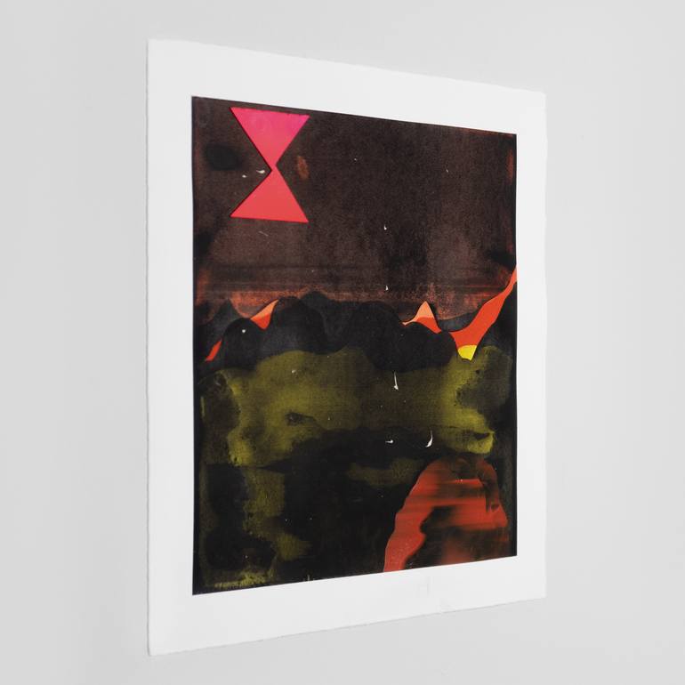 Original Abstract Outer Space Painting by Casey Klein