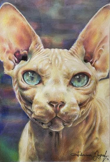 Print of Realism Cats Paintings by Florencia Degraf