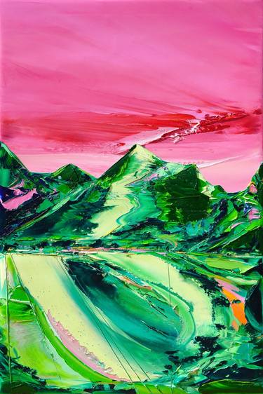Original Abstract Landscape Painting by Bridie O'Brien