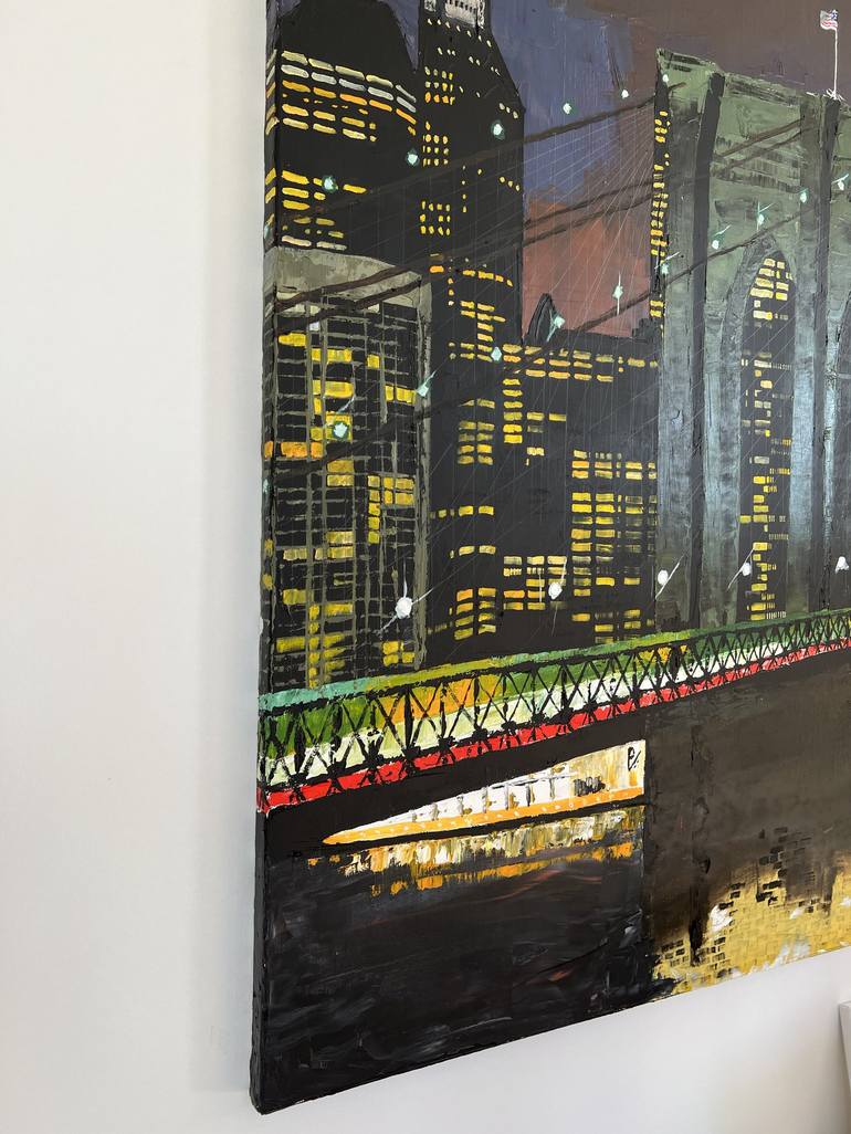 Brooklyn Bridge Painting by Philippe Verbert | Saatchi Art