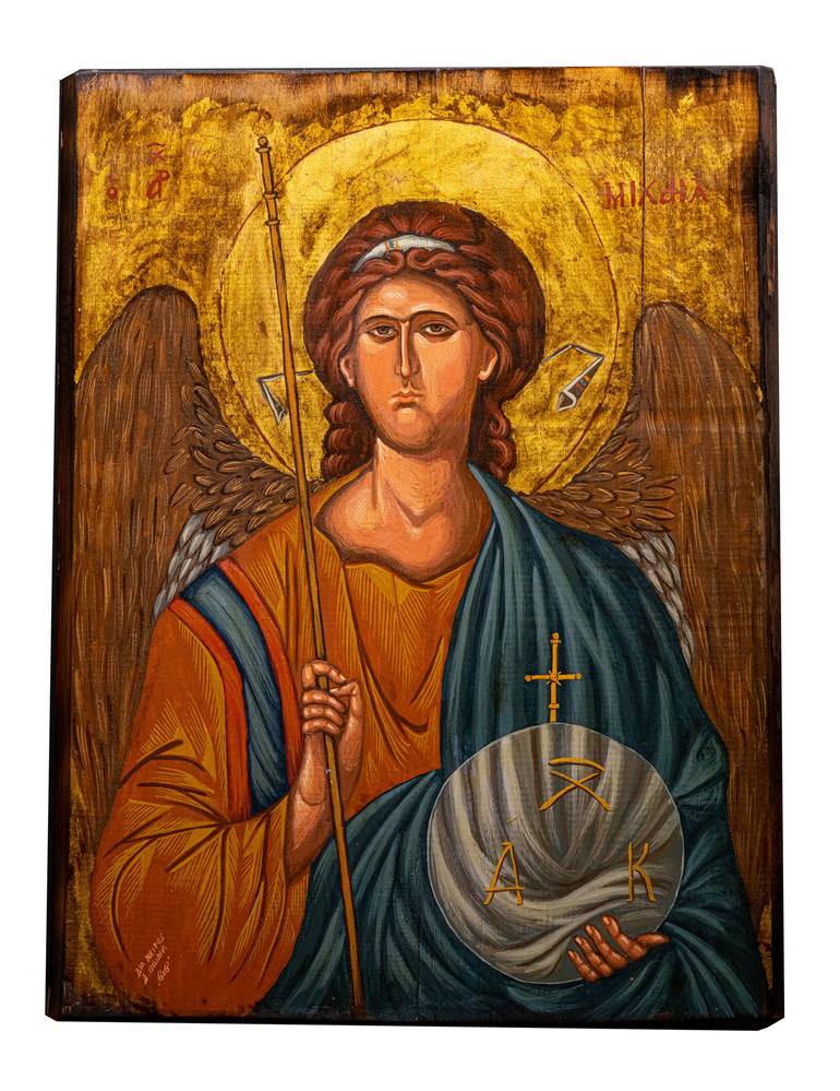 Archangel Michael Painting by D Thomas | Saatchi Art